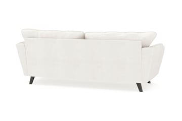 Trend Lyx 3-seters Sofa i Bouclé - Hvit - Møbler - Sofaer - Sofaer med sjeselong - 3 seters sofa med divan