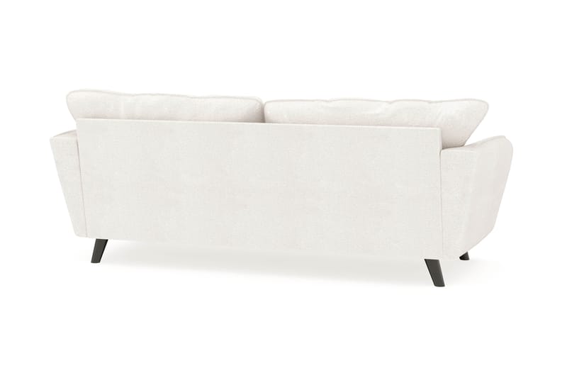 Trend Lyx 3-seters Sofa i Bouclé - Hvit - Møbler - Sofaer - Sofaer med sjeselong - 3 seters sofa med divan
