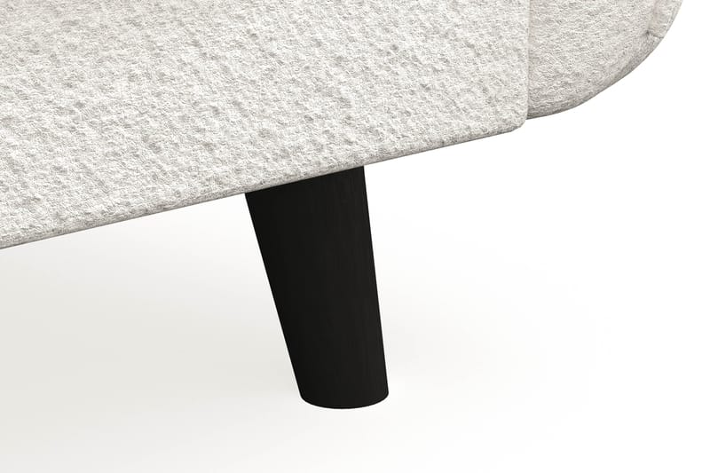 Trend Lyx 3-seters Sofa i Bouclé - Hvit - Møbler - Sofaer - Sofaer med sjeselong - 3 seters sofa med divan