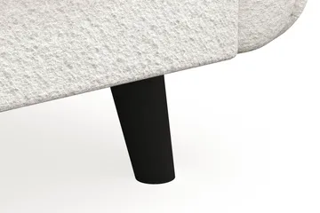 Trend Lyx 3-seters Sofa i Bouclé - Hvit - Møbler - Sofaer - 3 seter sofa