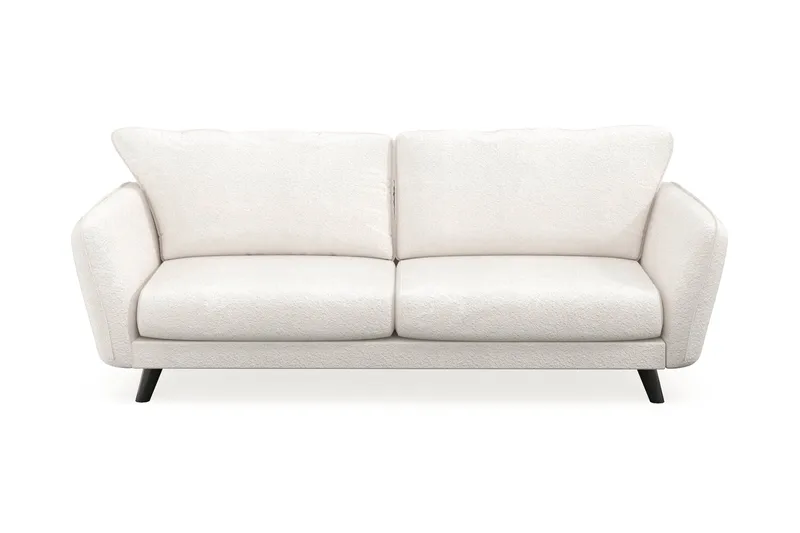 Trend Lyx 3-seters Sofa i Bouclé, Hvit