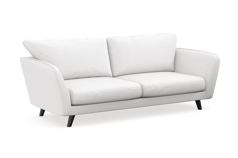 Trend Lyx 3-seters Stoffsofa - Hvit - Møbler - Sofaer - Sofaer med sjeselong - 3 seters sofa med divan
