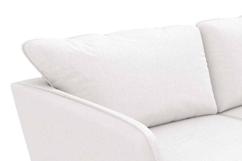 Trend Lyx 3-seters Stoffsofa - Hvit - Møbler - Sofaer - Sofaer med sjeselong - 3 seters sofa med divan
