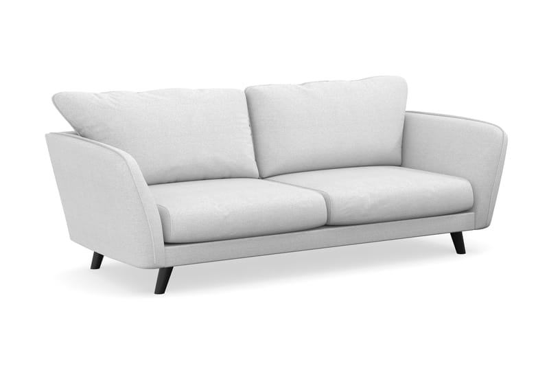 Trend Lyx 3-seters Stoffsofa - Lys grå - Møbler - Sofaer - Sofaer med sjeselong - 3 seters sofa med divan