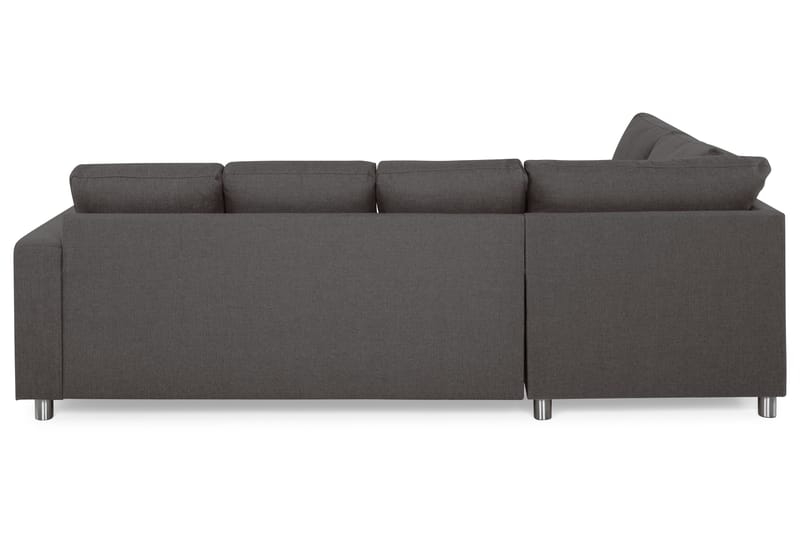 U-sofa Nevada Large Divan Høyre - Mørkgrå - 3 seters sofa med divan - U-sofa