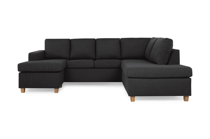 U-sofa Nevada Large Divan Venstre - Antrasitt - 3 seters sofa med divan - U-sofa