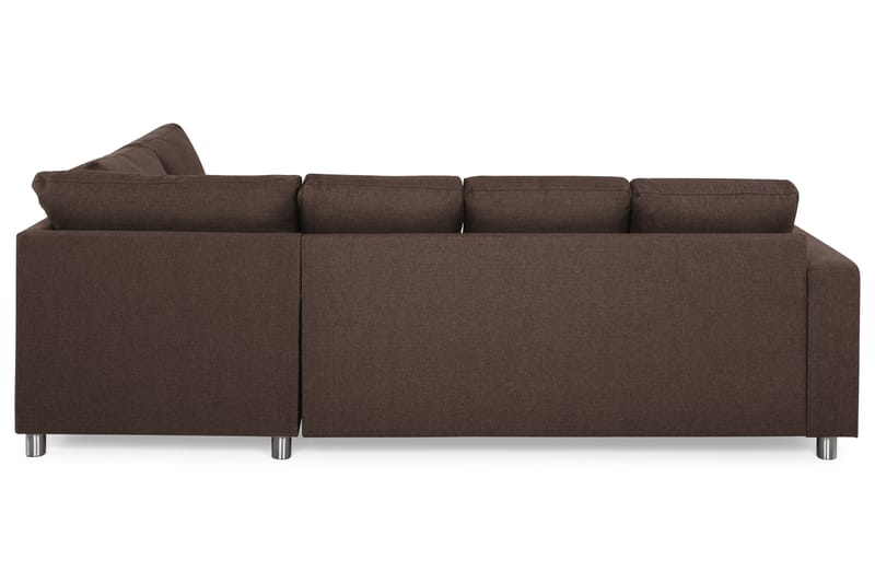U-sofa Nevada Large Divan Venstre - Brun - 3 seters sofa med divan - U-sofa