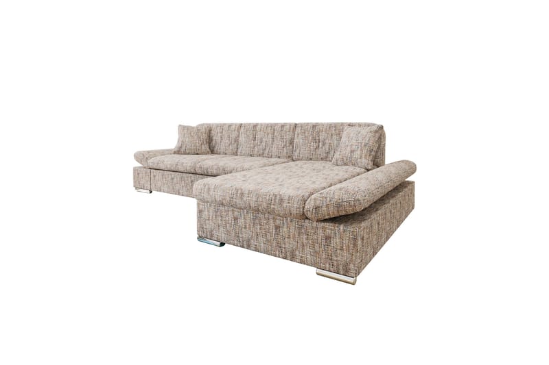 Vananda Sofa med Sjeselong 3-seter, Flerfarget/Beige