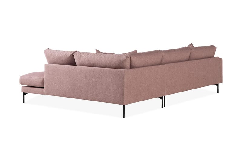 3-seters Sofa med Sjeselong Armunia Høyre - Lilla/Svart - 4 seters sofa med divan - Sofaer med sjeselong