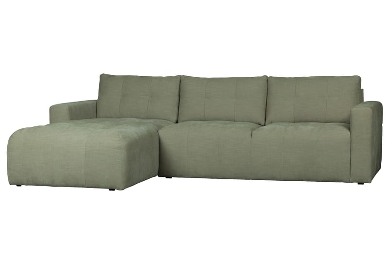 3-Seters Sofa Neukir Venstre - Grønn - 3 seters sofa med divan - Sofaer med sjeselong