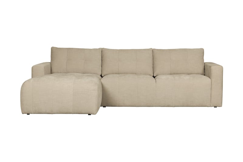 3-Seters Sofa Neukir Venstre - Sand - 3 seters sofa med divan - Sofaer med sjeselong