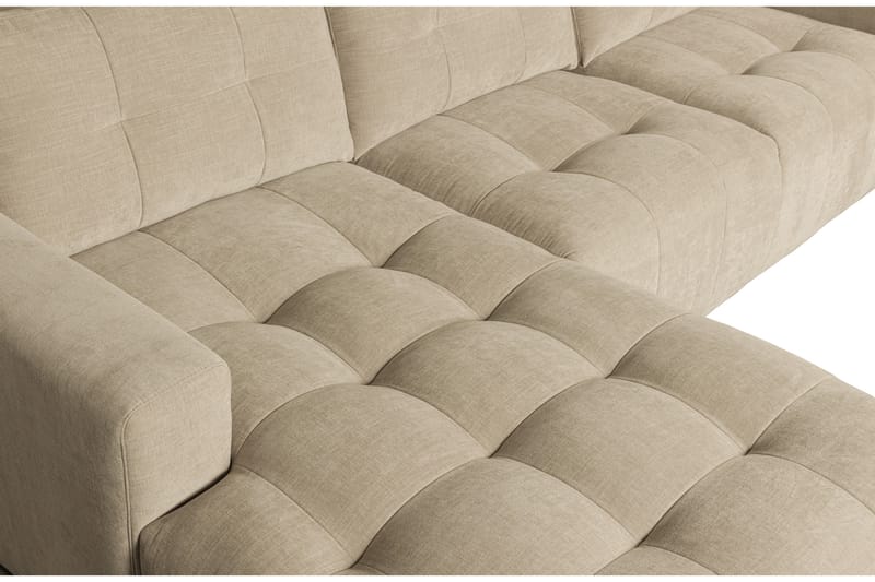 3-Seters Sofa Neukir Venstre - Sand - 3 seters sofa med divan - Sofaer med sjeselong