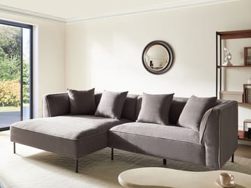 3-seters sofa Sater høyrevendt - Taupe - Møbler - Sofaer - Sofaer med sjeselong - 3 seters sofa med divan