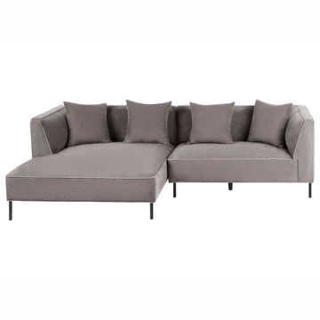 3-seters sofa Sater høyrevendt - Taupe - Møbler - Sofaer - Sofaer med sjeselong - 3 seters sofa med divan