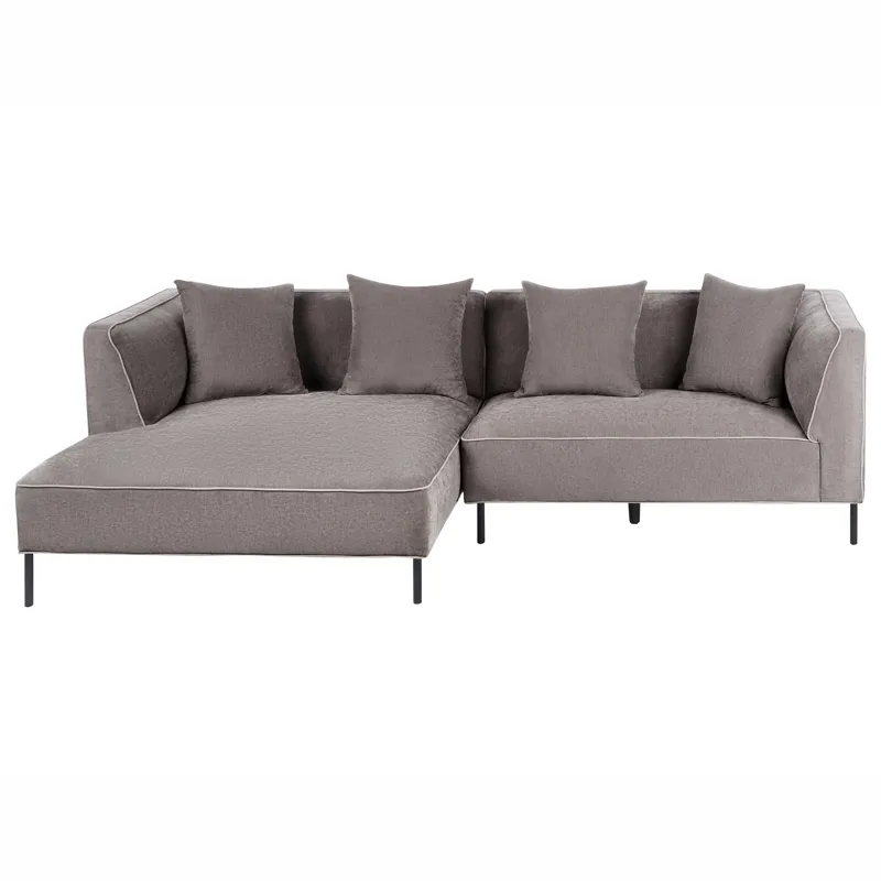 3-seters sofa Sater høyrevendt - Taupe - Møbler - Sofaer - Sofaer med sjeselong - 3 seters sofa med divan