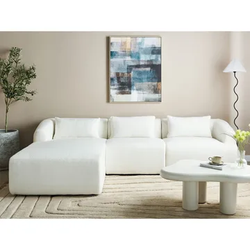 3-seters sofa Svansele - Hvit/Høyrevendt - Møbler - Sofaer - Hjørnesofaer