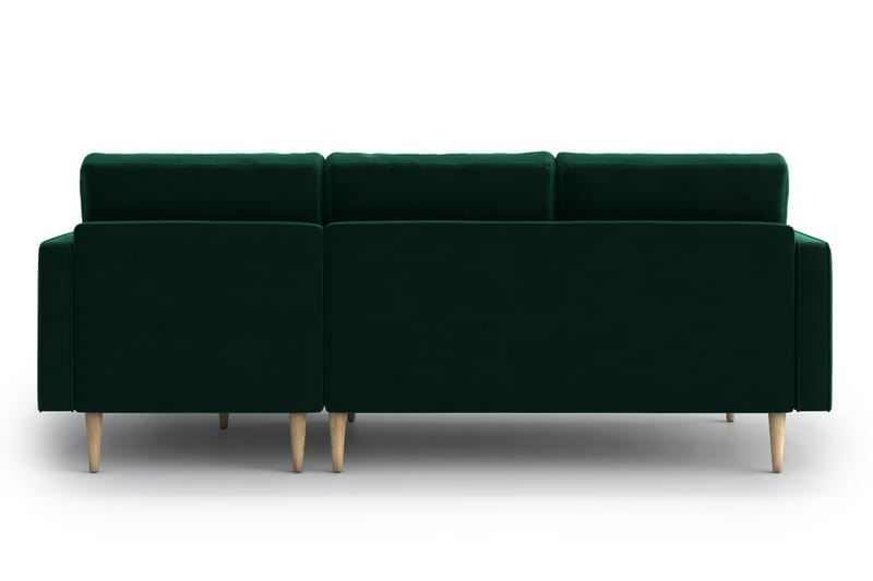 4-seter Divansofa Stephanie - Grønn - 4 seters sofa med divan - Sofaer med sjeselong