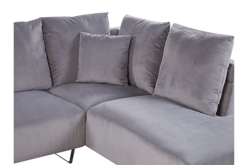 4-seters Hjørnesofa Hennung Venstre - Grå - 4 seters sofa med divan - Sofaer med sjeselong