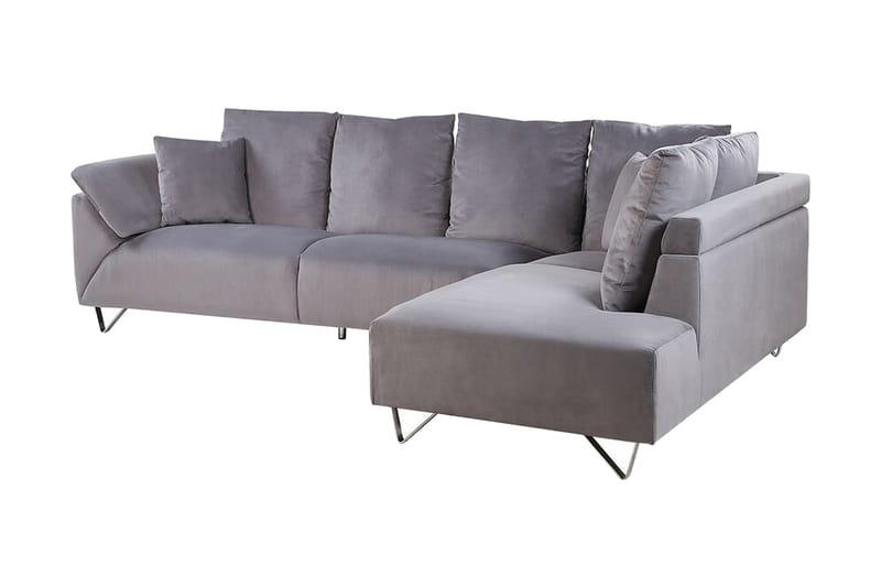 4-seters Hjørnesofa Hennung Venstre - Grå - 4 seters sofa med divan - Sofaer med sjeselong