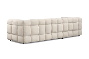 4-seters Sofa Elise med Sjeselong Venstre - Beige - Møbler - Sofaer - Sofaer med sjeselong - 4 seters sofa med divan