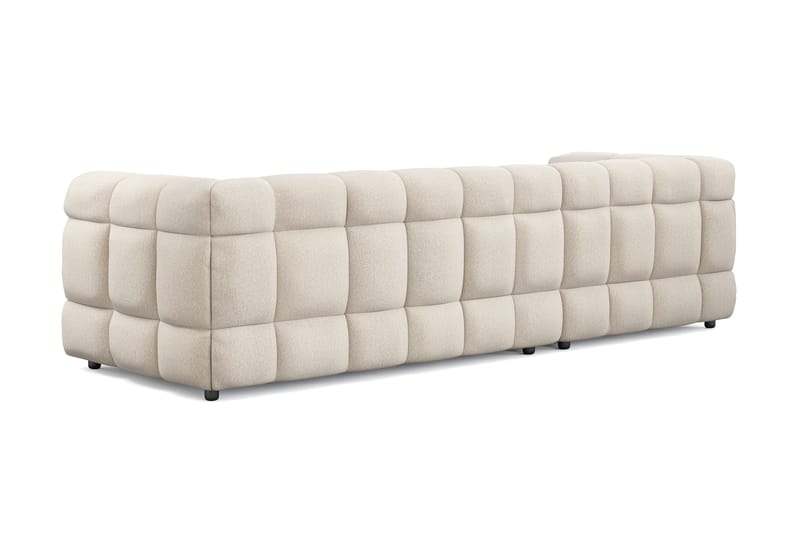 4-seters Sofa Elise med Sjeselong Venstre - Beige - Møbler - Sofaer - Sofaer med sjeselong - 4 seters sofa med divan
