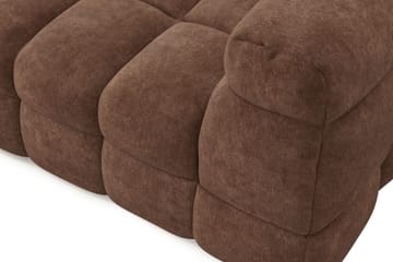 4-seters Sofa Elise med Sjeselong Venstre - Brun - Møbler - Sofaer - Sofaer med sjeselong - 4 seters sofa med divan