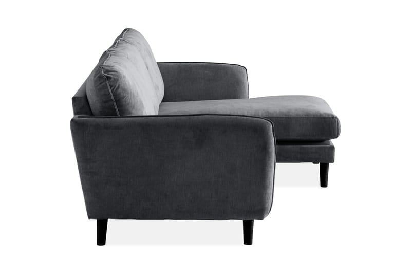 3-seter Divansofa Colt Lyx Høyre - Mørkegrå - 4 seters sofa med divan - Sofaer med sjeselong