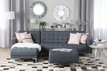 Aberdeen Hjørnesofa 267 cm - Grå - Møbler - Sofaer - Sofaer med sjeselong - 4 seters sofa med divan