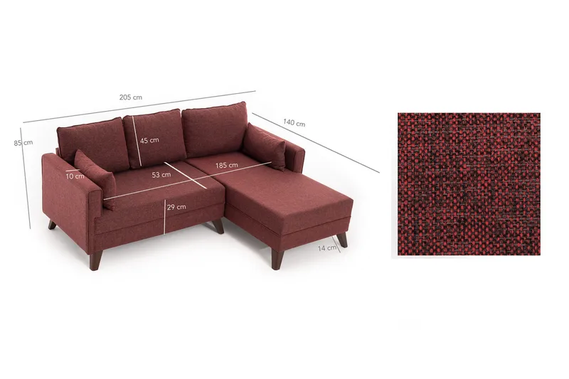 Antigua Sovesofa Høyre - Møbler - Sofaer - Sofaer med sjeselong - 4 seters sofa med divan