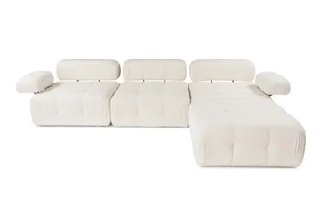 Belgin Boblet Divansofa 3-seters 315 cm bred - Lys / Beige - Møbler - Sofaer - Modulsofaer - Komplett modulsofa