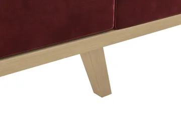Copenhagen 4-seters Høyrevendt L-formet Divansofa i Fløyel - Lilla - Møbler - Sofaer - Sofaer med sjeselong - 4 seters sofa med divan