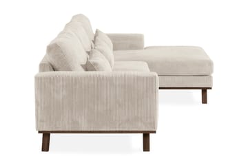Copenhagen 4-seters Høyrevendt L-formet Divansofa i Manchester - Beige - M�øbler - Sofaer - Sofaer med sjeselong - 4 seters sofa med divan