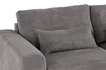 Copenhagen 4-seters Høyrevendt L-formet Divansofa i Manchester - Mørk grå - Møbler - Sofaer - Sofaer med sjeselong - 4 seters sofa med divan