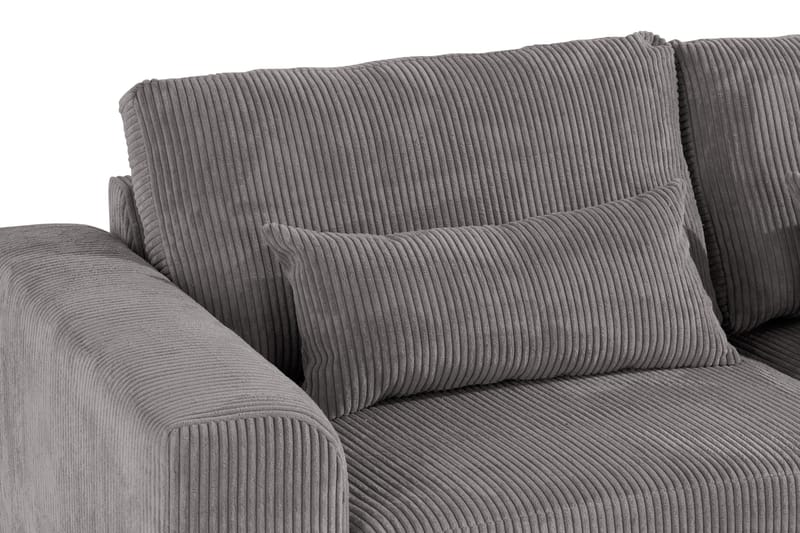 Copenhagen 4-seters Høyrevendt L-formet Divansofa i Manchester - Mørk grå - Møbler - Sofaer - Sofaer med sjeselong - 4 seters sofa med divan