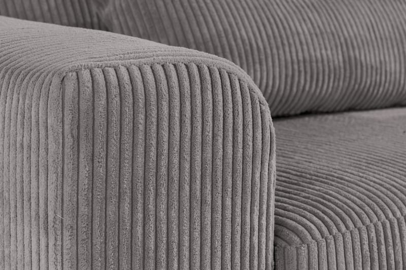 Copenhagen 4-seters Høyrevendt L-formet Divansofa i Manchester - Mørk grå - Møbler - Sofaer - Sofaer med sjeselong - 4 seters sofa med divan