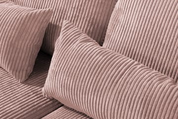 Copenhagen 4-seters Høyrevendt L-formet Divansofa i Manchester - Rosa - Møbler - Sofaer - Sofaer med sjeselong - 4 seters sofa med divan