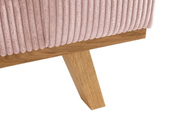 Copenhagen 4-seters Høyrevendt L-formet Divansofa i Manchester - Rosa - Møbler - Sofaer - Sofaer med sjeselong - 4 seters sofa med divan