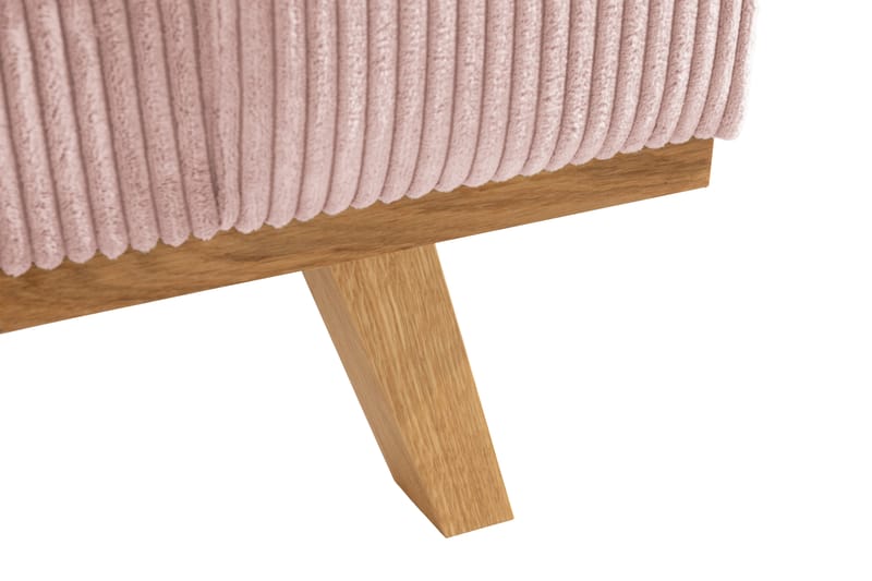 Copenhagen 4-seters Høyrevendt L-formet Divansofa i Manchester - Rosa - Møbler - Sofaer - Sofaer med sjeselong - 4 seters sofa med divan