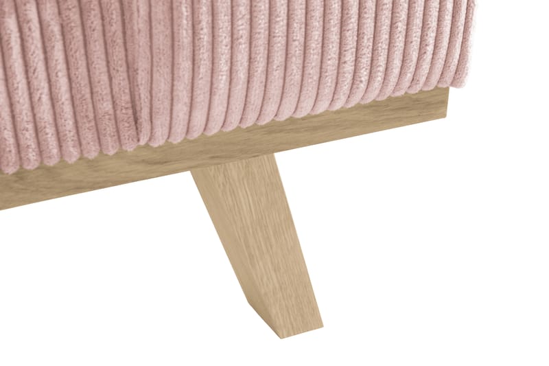 Copenhagen 4-seters Høyrevendt L-formet Divansofa i Manchester - Rosa - Møbler - Sofaer - Sofaer med sjeselong - 4 seters sofa med divan