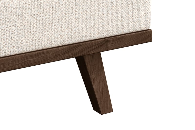 Copenhagen 4-seters Høyrevendt L-formet Divansofa i Stoff - Beige - Møbler - Sofaer - Sofaer med sjeselong - 4 seters sofa med divan