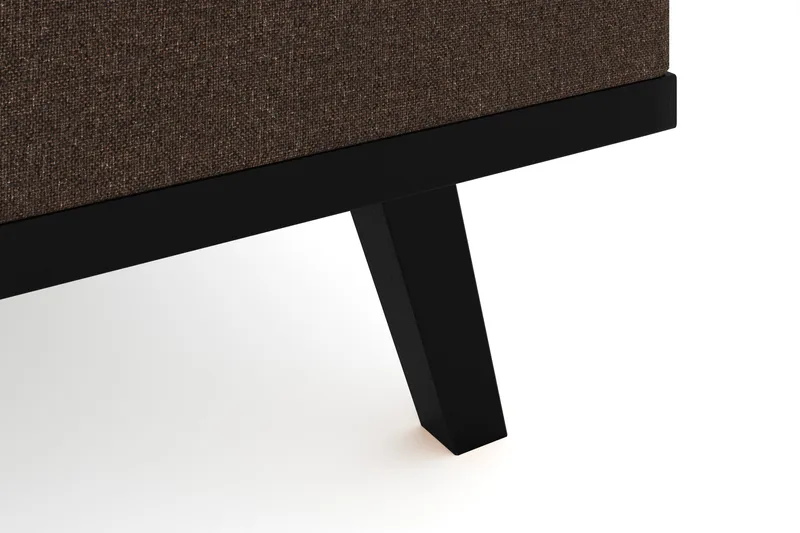Copenhagen 4-seters Høyrevendt L-formet Divansofa i Stoff - Brun - Møbler - Sofaer - Sofaer med sjeselong - 4 seters sofa med divan