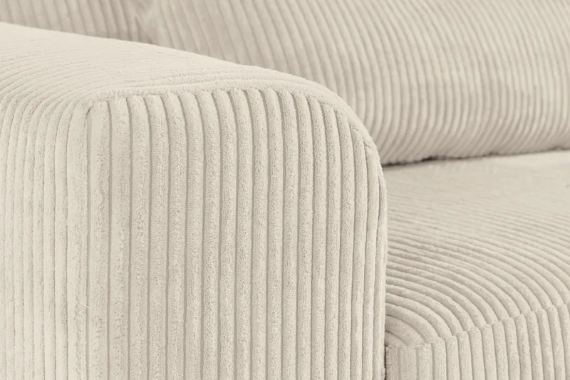 Copenhagen 4-seters Høyrevendt L-formet Dyp Divansofa i Manchester - Beige - Møbler - Sofaer - Sofaer med sjeselong - 4 seters sofa med divan