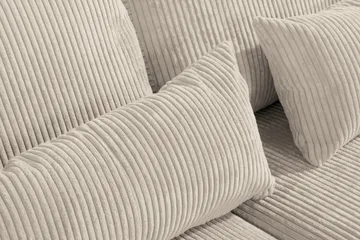 Copenhagen 4-seters Høyrevendt L-formet Sjeselongsofa i Manchester - Beige - Møbler - Sofaer - Sofaer med sjeselong - 4 seters sofa med divan