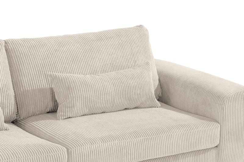Copenhagen 4-seters Høyrevendt L-formet Sjeselongsofa i Manchester - Beige - Møbler - Sofaer - Sofaer med sjeselong - 4 seters sofa med divan