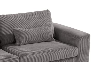 Copenhagen 4-seters Høyrevendt L-formet Sjeselongsofa i Manchester - Mørk grå - Møbler - Sofaer - Sofaer med sjeselong - 4 seters sofa med divan