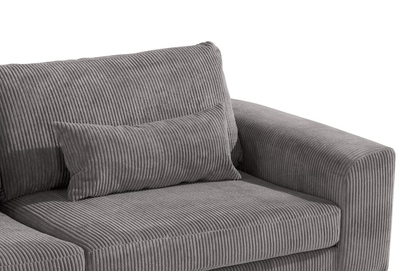Copenhagen 4-seters Høyrevendt L-formet Sjeselongsofa i Manchester - Mørk grå - Møbler - Sofaer - Sofaer med sjeselong - 4 seters sofa med divan