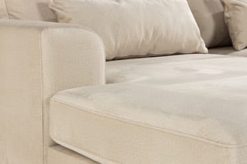 Copenhagen 4-seters Venstrevendt L-formet Divansofa i Fløyel - Beige - Møbler - Sofaer - Sofaer med sjeselong - 4 seters sofa med divan