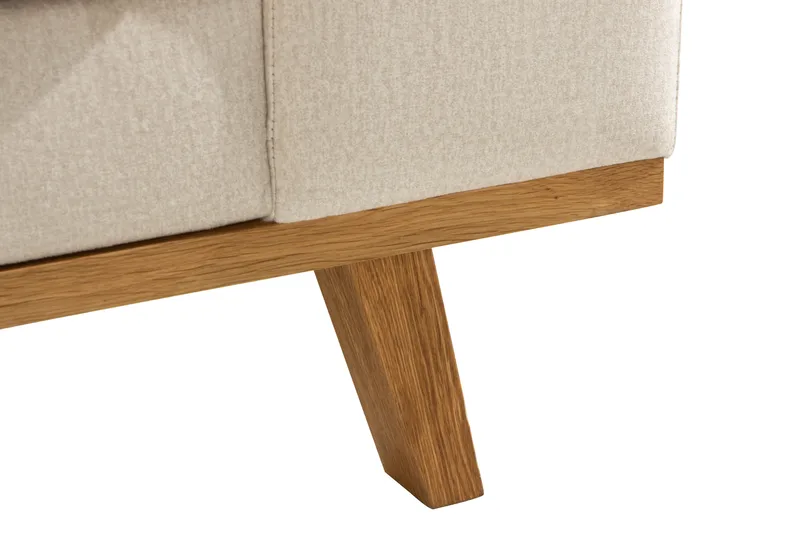 Copenhagen 4-seters Venstrevendt L-formet Divansofa i Fløyel - Beige - Møbler - Sofaer - Sofaer med sjeselong - 4 seters sofa med divan