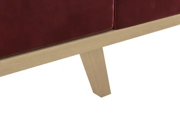 Copenhagen 4-seters Venstrevendt L-formet Divansofa i Fløyel - Lilla - Møbler - Sofaer - Sofaer med sjeselong - 4 seters sofa med divan