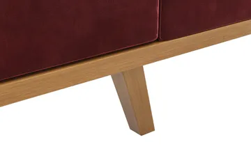 Copenhagen 4-seters Venstrevendt L-formet Divansofa i Fløyel - Lilla - Møbler - Sofaer - Sofaer med sjeselong - 4 seters sofa med divan